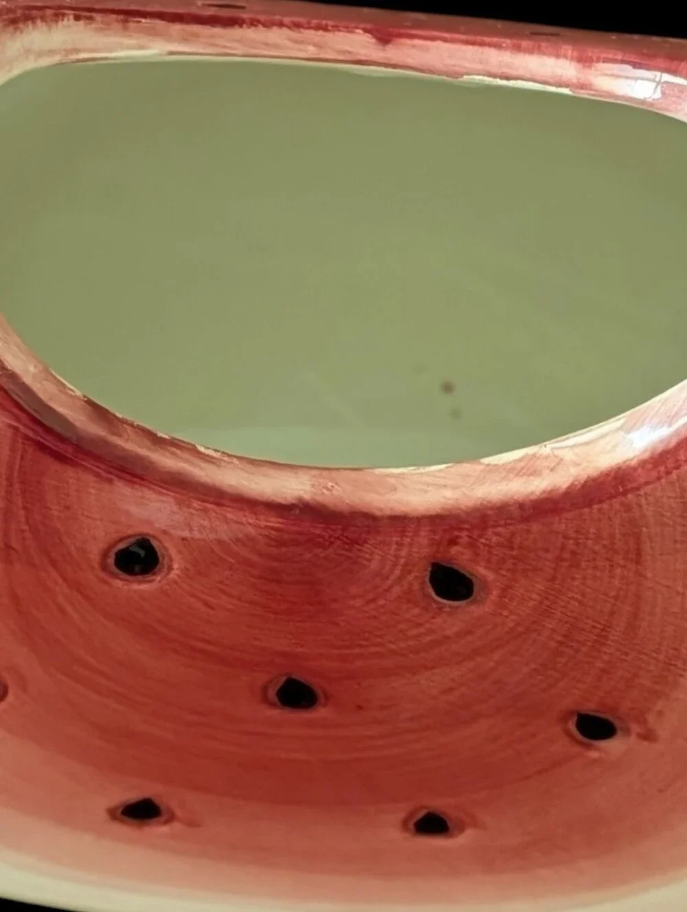 Susan Winget Ceramic Teapot Watermelon Slice - Picture 5 of 7